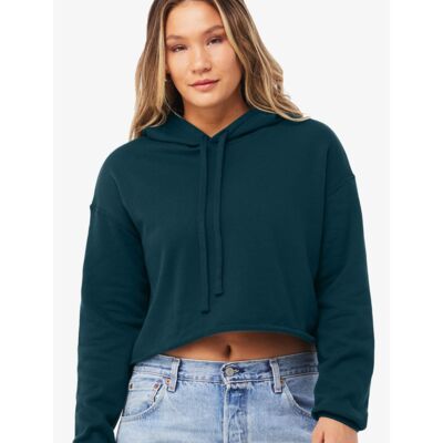 Women's Crop Fleece Hoodie Sweatshirt Thumbnail