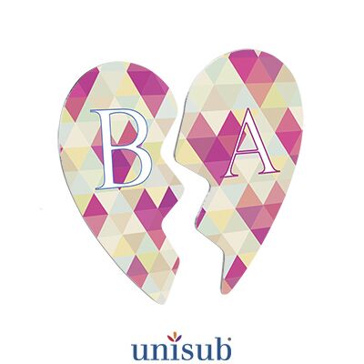 Two Piece Heart Shaped Photo Magnet Set Thumbnail