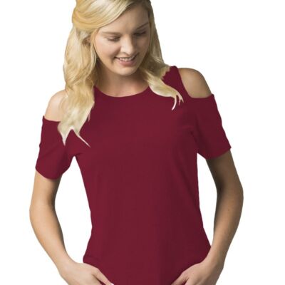 Narwhal Women's Cold Shoulder Tee Thumbnail