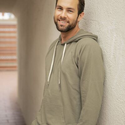 SEW N STITCHES - INDEPENDENT TRADING CO- Icon Unisex Lightweight Loopback Terry Hooded Pullover Thumbnail